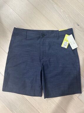 Mens Golf Shorts Size 32 Blue Performance Stretch Quick Dry Lightweight NWT